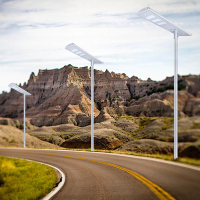 HIGHWAY All In One Ithium Battery 60W 80W Watt Led Street Light Solar Lamparas Solares Outdoor In Outdoor